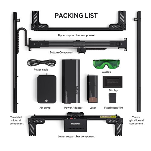 Laserový gravírovací plotr Atomstack A70 Pro MAX 85 x 80 cm 70W | Distribuce CZ